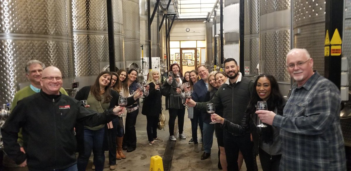 spencerbezy's tweet photo. Behind the scenes tour at @Wilson_Creek winery with the award winning @MPISanDiego board of directors https://t.co/qnnIcwH8TZ