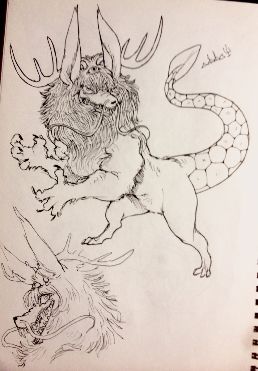@scribblemakes 17. Oldest and youngest
I haven't really figured out many of my ocs ages so uhhh
Gingull (electric box banana slug) is in her teens, and Emmet(lion furry) is an elder god 