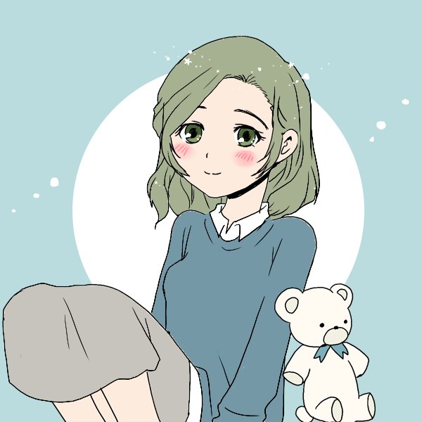 Picrewの「おすわりおんなのこ」でつくったよ!  #Picrew #おすわりおんなのこ
うちのハルト編アオイ編チアキ編の相談員像はこんなん。 