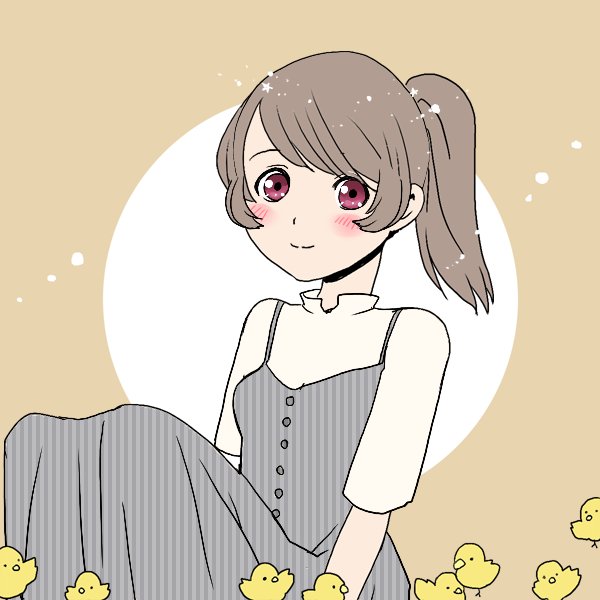 Picrewの「おすわりおんなのこ」でつくったよ!  #Picrew #おすわりおんなのこ
うちのハルト編アオイ編チアキ編の相談員像はこんなん。 