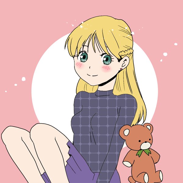 Picrewの「おすわりおんなのこ」でつくったよ!  #Picrew #おすわりおんなのこ
うちのハルト編アオイ編チアキ編の相談員像はこんなん。 