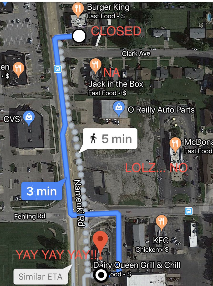 So hey if you pull into Burger King an no ones home for the next few weeks... here your map on where to go!