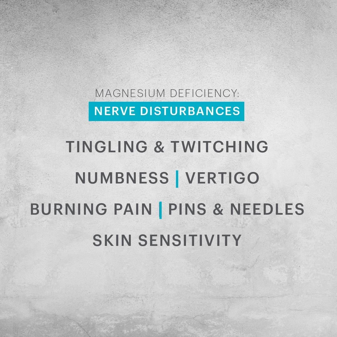 Do you suffer from nerve pain? 👎🏼⠀
Unfortunately, when there's not enough Magnesium in the body, your nerves can become overexcited and develop nerve disturbances and pain.