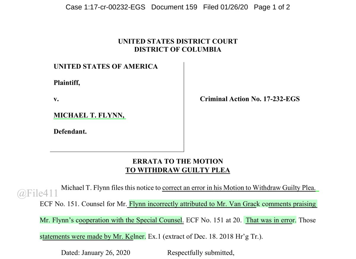 Even Flynn’s QAnon-Sense Attorney makes mistakes but this one is ...welp a rather HILARIOUS one.After spending MONTHS flaming the SCO they inadvertently attributed a quote to the SCO their nemesis Van Grack (who’s a stand up guy)KARMAECF Paywall https://ecf.dcd.uscourts.gov/cgi-bin/show_multidocs.pl?caseid=191592&arr_de_seq_nums=632&magic_num=&pdf_header=&hdr=&pdf_toggle_possible=&zipit=1&caseid=191592&zipit=1&magic_num=&arr_de_seq_nums=632&got_warning=&create_roa=&create_appendix=&bates_format=&dkt=&got_receipt=1