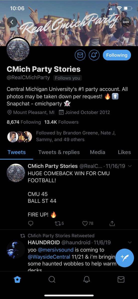 Brendan_White15's tweet photo. Hasn’t tweet in 2 months and this is the first thing you post? And then delete it? Bold @RealCMichParty https://t.co/0k6MXgdDCB