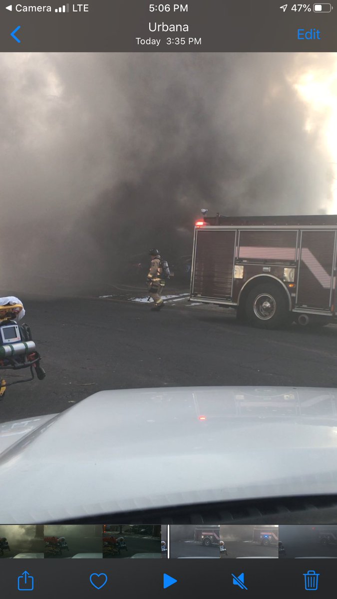 The Urbana Fire Department received a call for a working house fire around 3 PM. A working smoke detector alerted the occupants. We were assisted by <a href="/ChampaignFire/">Champaign Fire Dept</a>