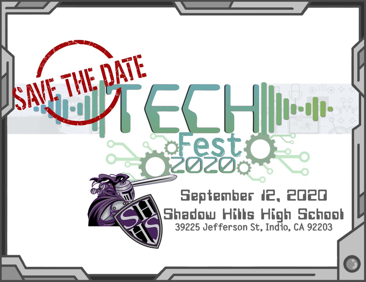 CoachellaCUE's tweet image. We are already planning for #TechFest2020 !! Save the date! @IACUE @IV_CUE @cueinc @DesertSandsUSD @psusdsupt @PSUSD @CVUnified @PassionateEDU @dorajuarez25 @DrParedesEdServ @MrBAFisher @BlazyPrincipal @shhs_principal @kirsten1wright @AnnMorales012 @BrendaGrimoldi @Kathy_Beach506