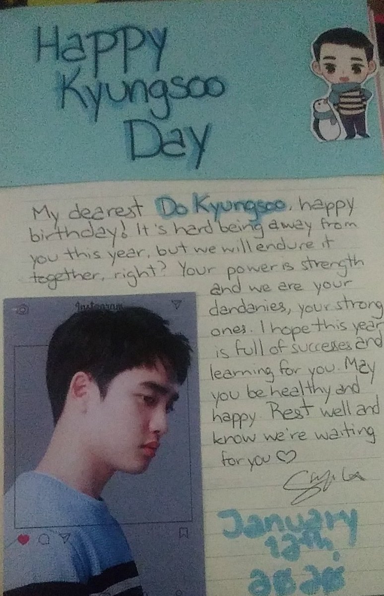 This one was for Kyungsoo's birthday   #happykyungsooday  #28YearsMyKyungsoo