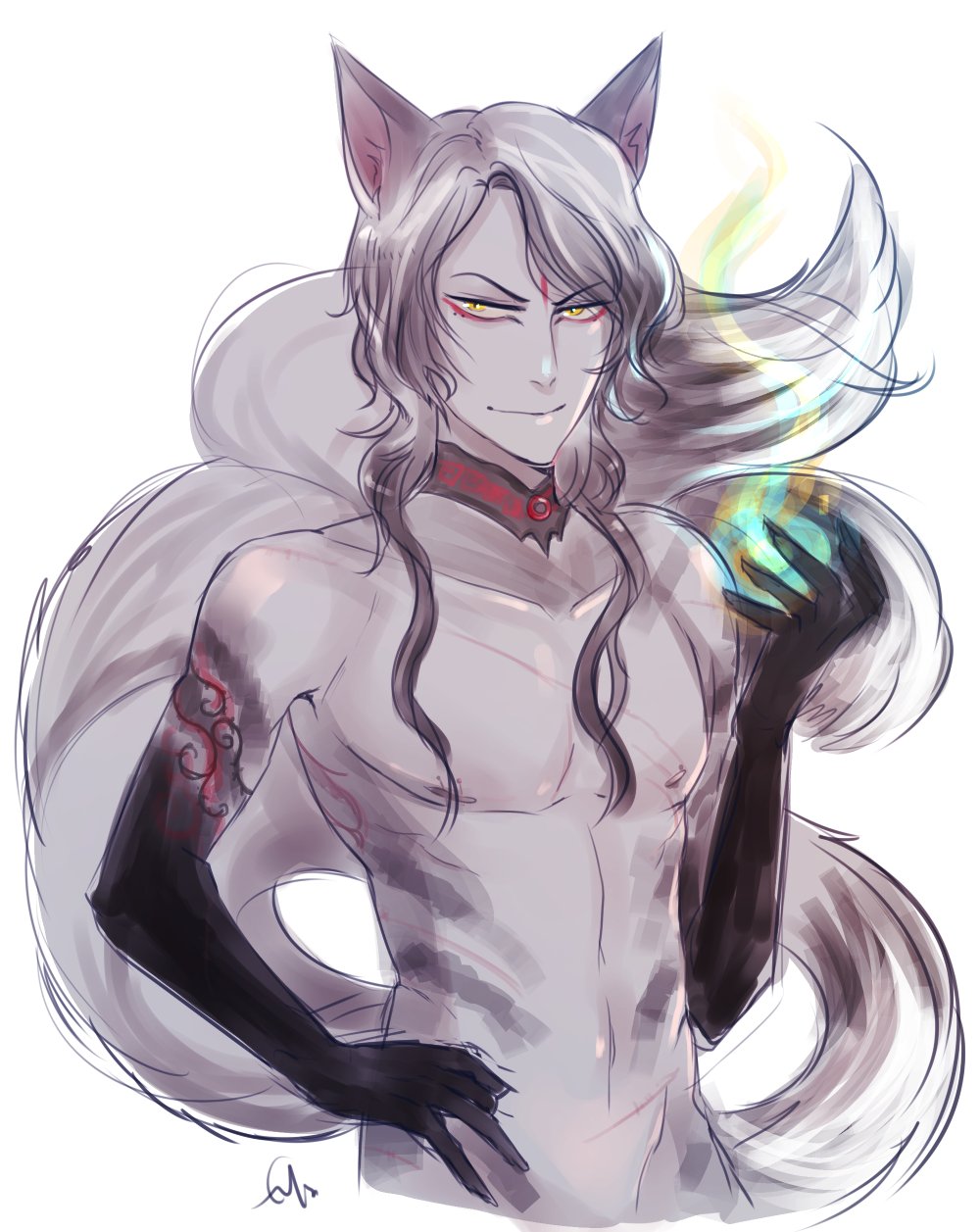 anime fox spirit boy