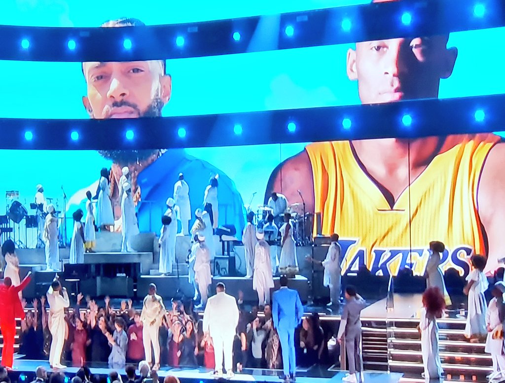 REST IN PARADISE NIPSEY HUSSLE AND KOBE BRYANT 
#GRAMMYs #TheMarathonContinues