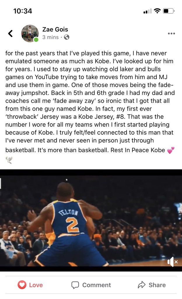 Coach Mitch (@coachmitch_2) on Twitter photo To see a 14 yr old that’s apart of our <a href="/TNEBBallClub/">Team New England Basketball Club</a> family be hurting this deeply behind the loss of his hero, idol, and role model, def takes a toll on you. We got you “Fade away Zae” To see a 14 yr old that’s apart of our <a href="/TNEBBallClub/">Team New England Basketball Club</a> family be hurting this deeply behind the loss of his hero, idol, and role model, def takes a toll on you. We got you “Fade away Zae”