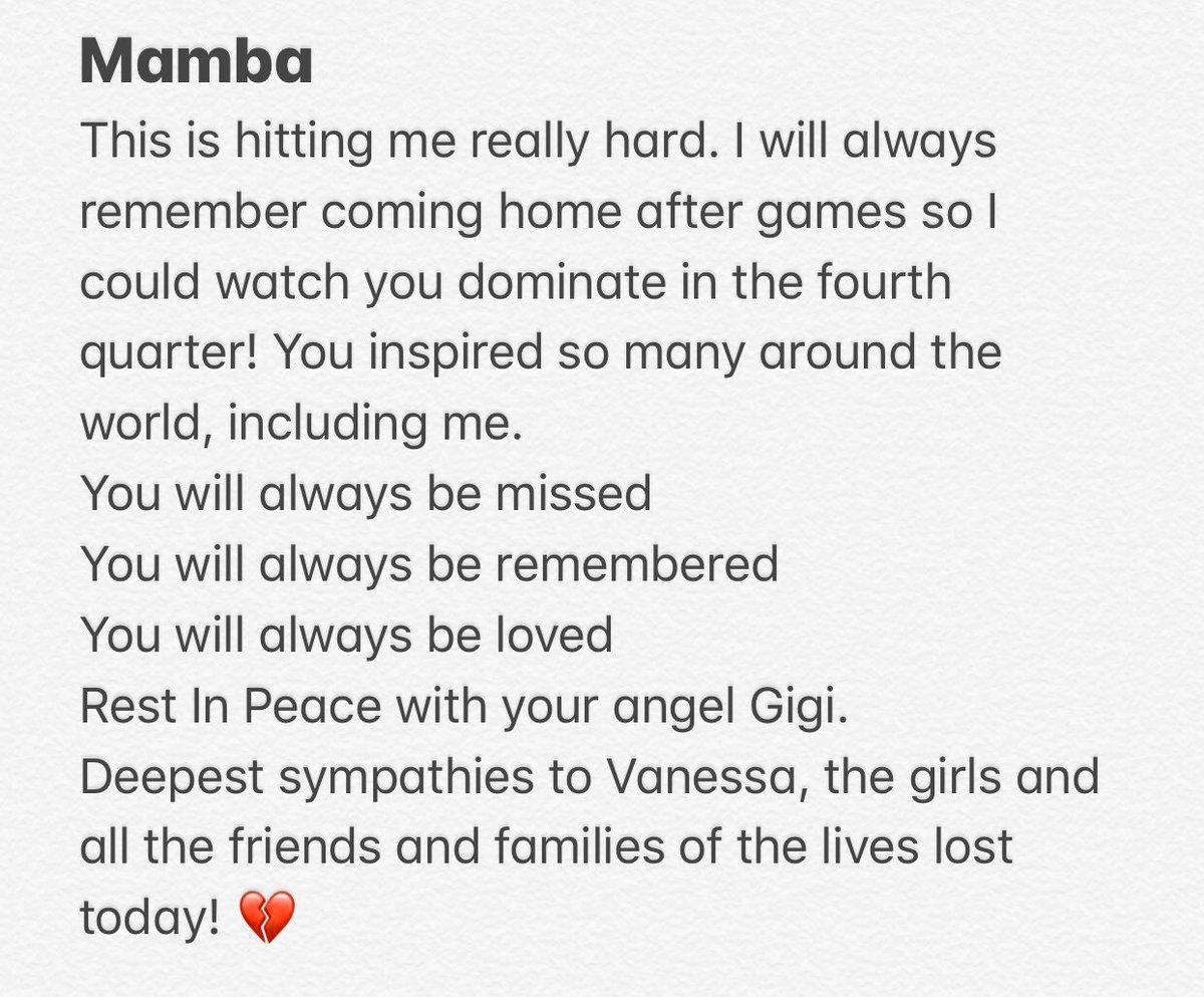 ESPNNBA's tweet photo. Dirk Nowitzki posted a heartfelt message about Kobe and Gianna Bryant. https://t.co/QMO9gbvCvf