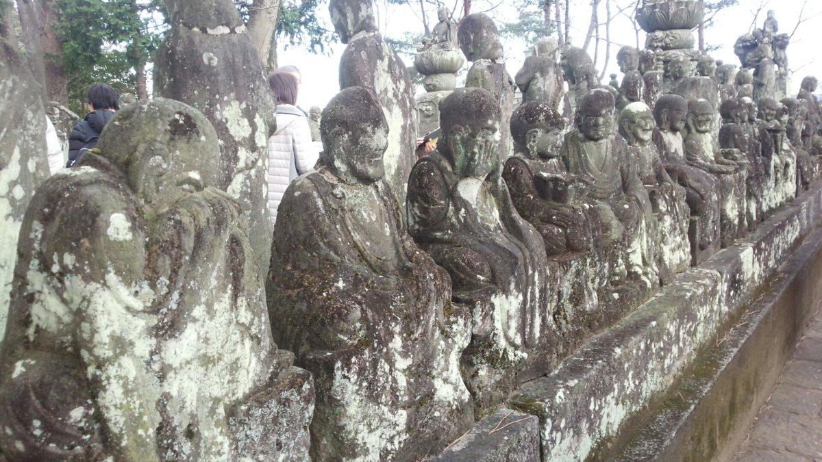 jmahoroban's tweet photo. 500 Rakan are statues of the disciples of #Buddha. #Kitain Temple in #Kawagoe has 540 statues of Rakan with its own facial expression. Take a close look at each of them, and you will find a rakan that resembles yourself😉 https://t.co/VfSoz0gNRi