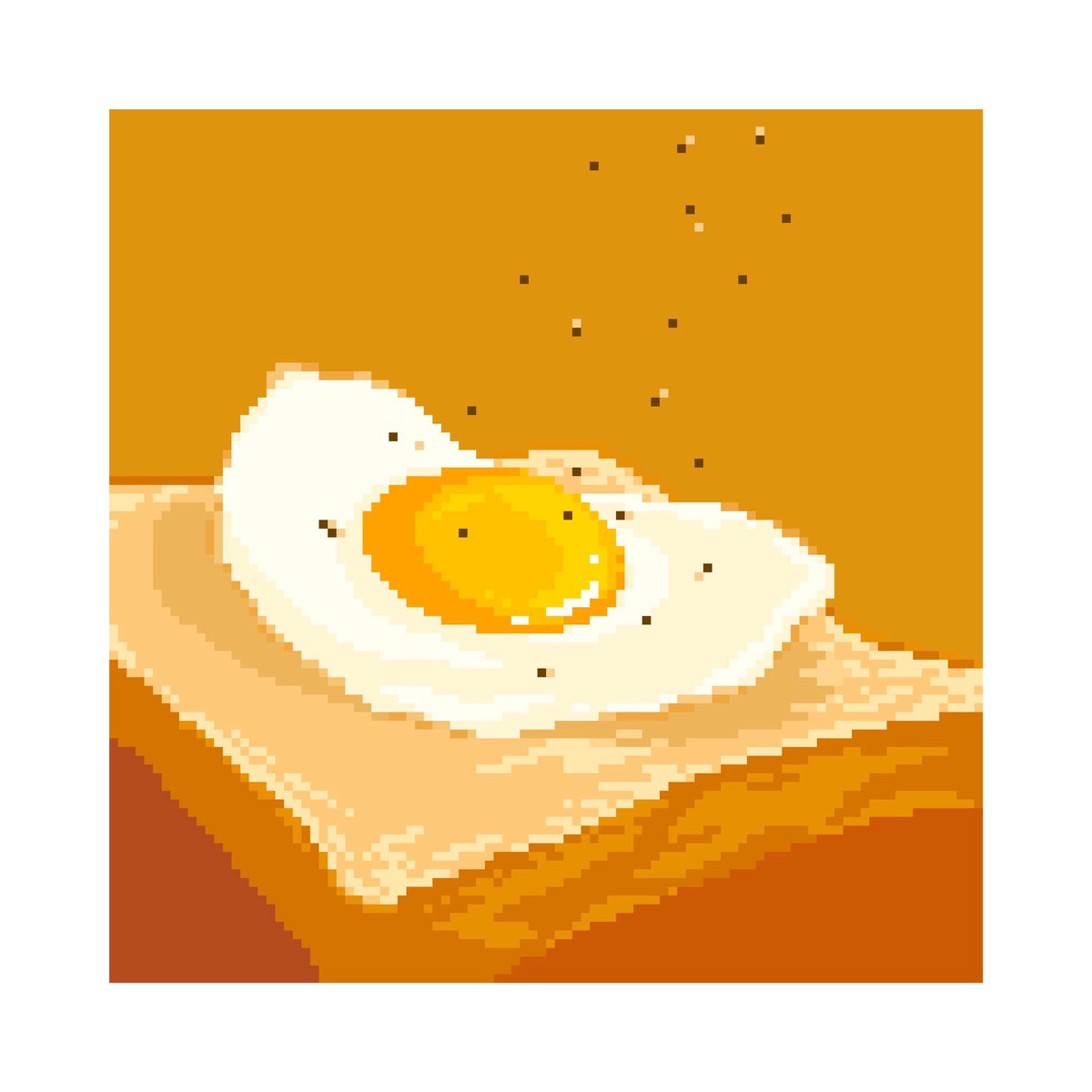 あん Na Twitteru 食べ物ドット絵初心者なので目玉焼きトースト描く ドット絵 Pixelart