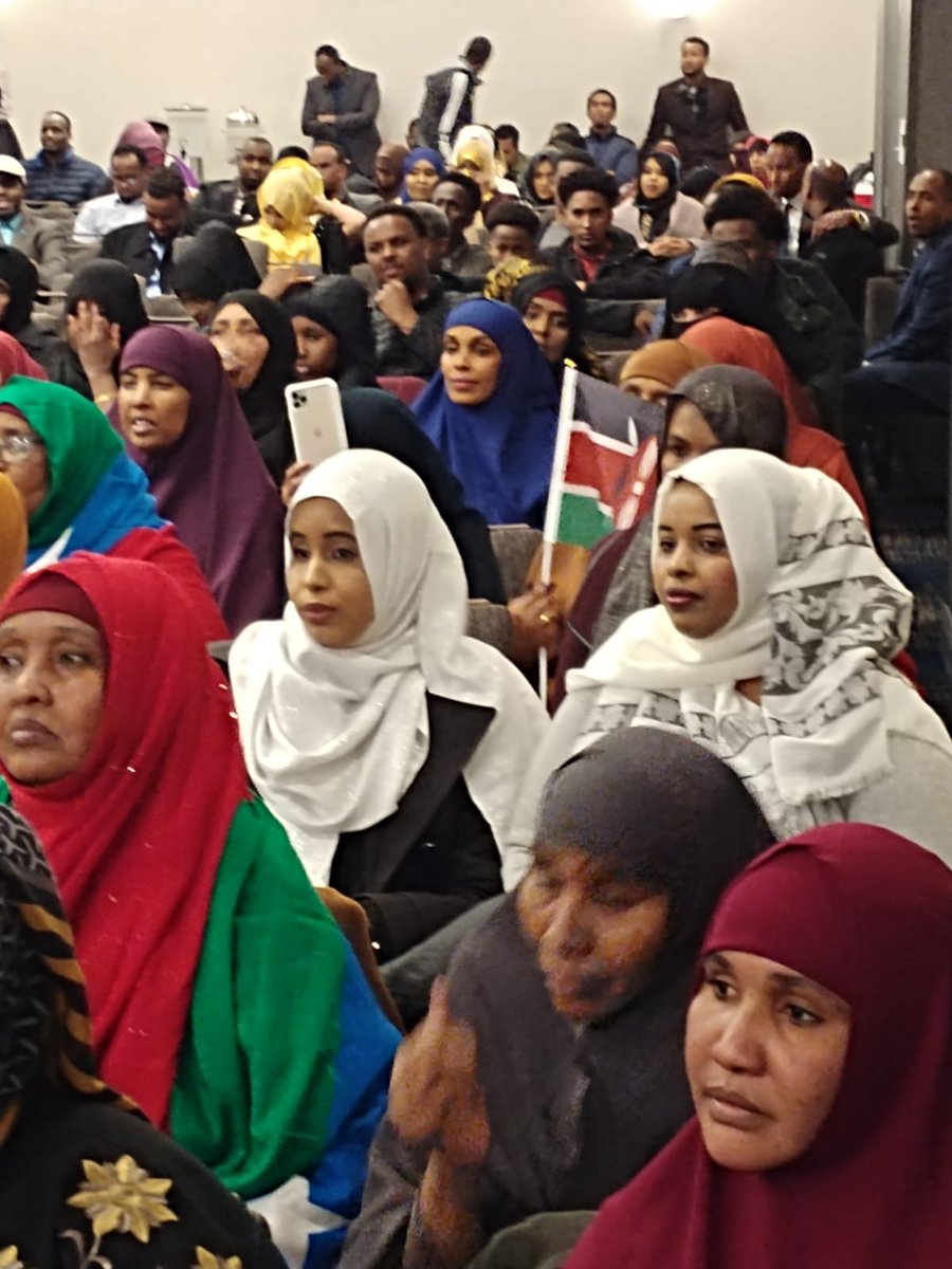 HonAdenDuale's tweet photo. Applauded them for their huge diaspora and contribution, and the help they contribute to the government in the Horn of Africa in bringing peace, security and stability of the region.

In attendance were Rep Hodan and Rep Noor, entrepreneurs. Professional, elders youths and women. https://t.co/fZ2LgJNksS