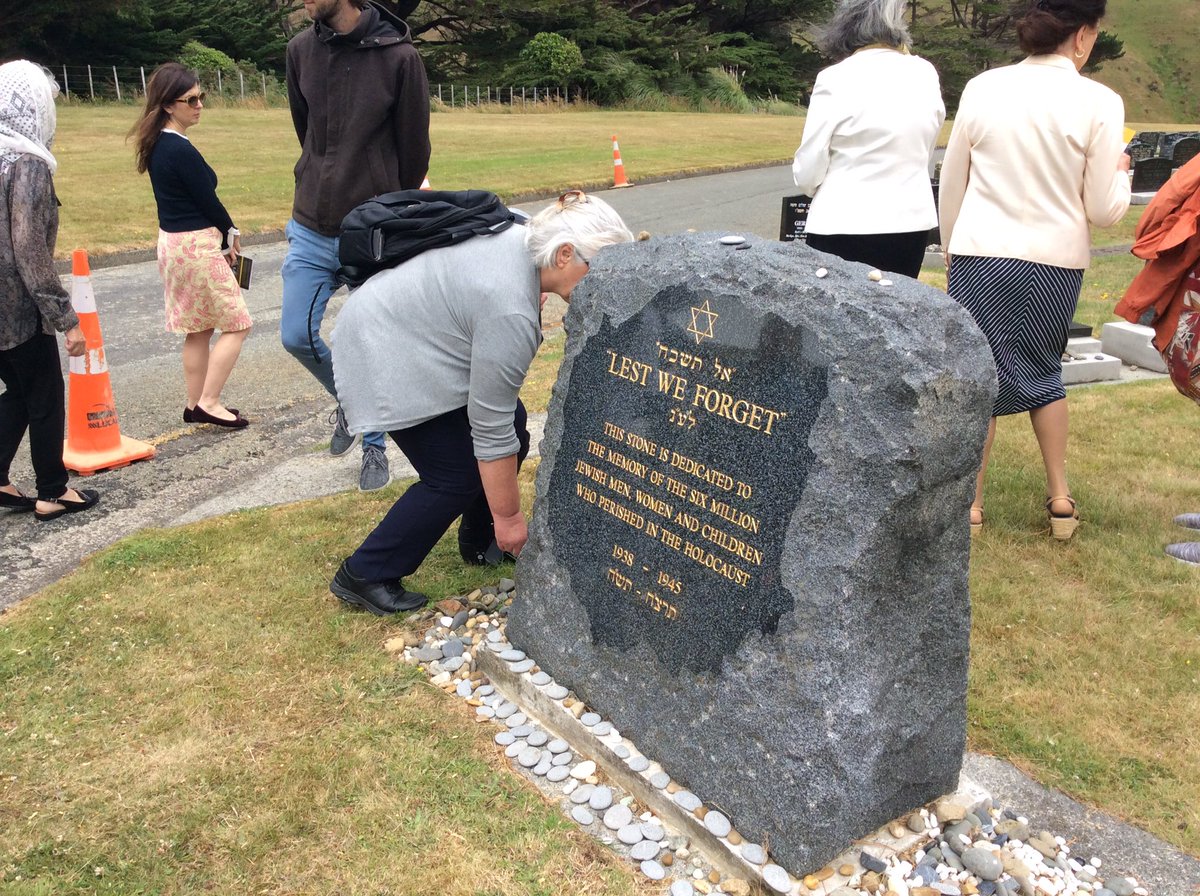 PLinNewZealand's tweet photo. Honour to participate in the UN Int’l Holocaust Remembrance Day commemoration held at Makara Cemetery and the Parliament building, attended by NZ politicians and NZ institutions reps, diplomats &amp; members of the Jewish Community.
We stand firm against every form of intolerance. ZG https://t.co/QBNohdmLJd