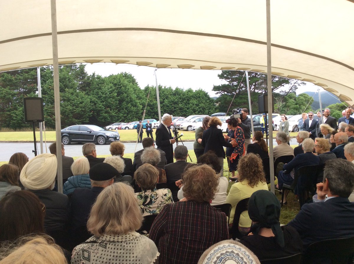 PLinNewZealand's tweet photo. Honour to participate in the UN Int’l Holocaust Remembrance Day commemoration held at Makara Cemetery and the Parliament building, attended by NZ politicians and NZ institutions reps, diplomats &amp; members of the Jewish Community.
We stand firm against every form of intolerance. ZG https://t.co/QBNohdmLJd