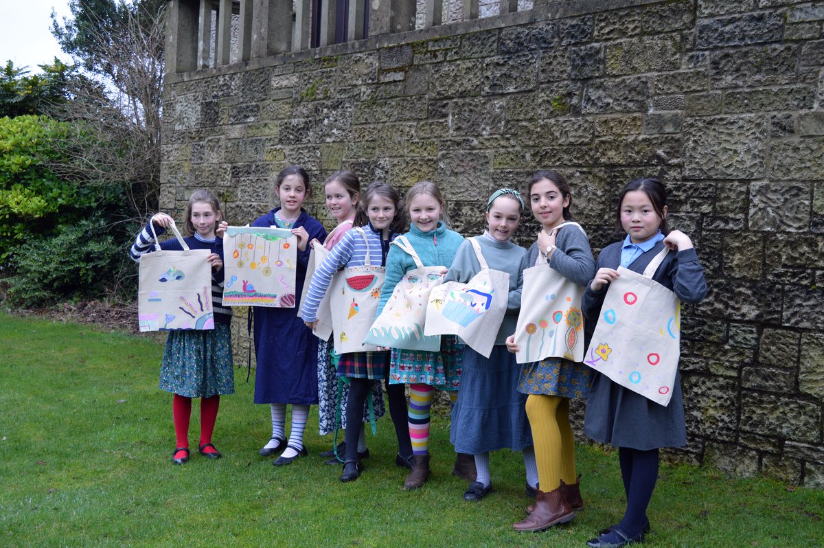 Pupils from <a href="/HanfordDorset/">Hanford School</a> visited St Mary's for an Art Workshop last Thursday. The girls enjoyed Mrs Hodge's fantastic session based on the works of Hundertwasser and created their own designs using transfer printing with oil pastels and also applique. #artworkshop #hanfordprep