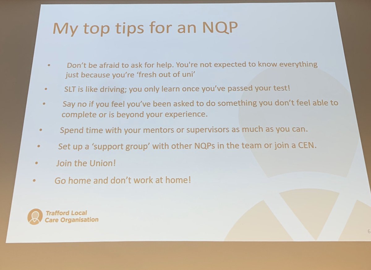 NWestRCSLTHub's tweet photo. Great advice for #SLT2B and #NQP this morning, here's a sneak peek! #SLTValueNW https://t.co/B3isUtPjmF