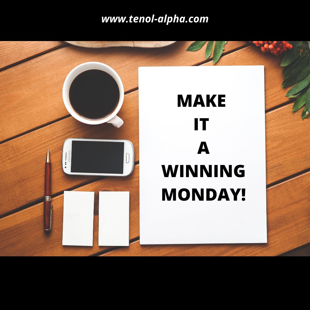 Tenol_Alpha's tweet photo. To early to quit, make it a winning Monday!
Happy #MondayMorning 
#MondayMotivation 
#winningyear
#tenolalpha https://t.co/lya1npMAiu