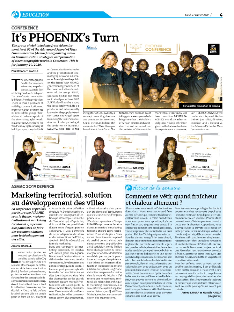 GroupePhoenix24's tweet photo. Dans le quotidien de L'Étudiant ce matin ✨

#RebornToBetterShine
#Phoenix https://t.co/IWB3blx4Rd