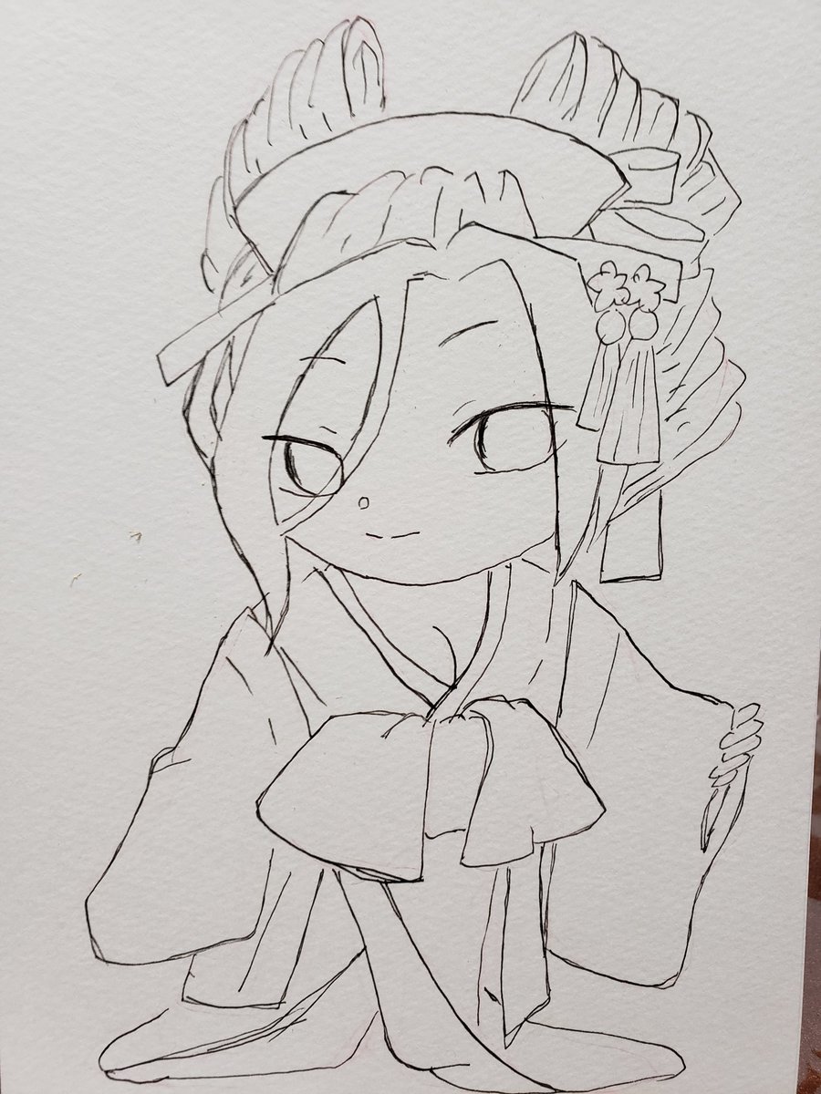 ととせんせい 芸術同盟 絵描きさんと繋がりたい イラスト好きと繋がりたい デフォルメ絵を流してデフォルメ民を増やそう 私の絵柄が好みって人にフォローされたい 地獄少女 骨女 100均コピック 骨女セクシーで優しくて好き 女の味方 骨女