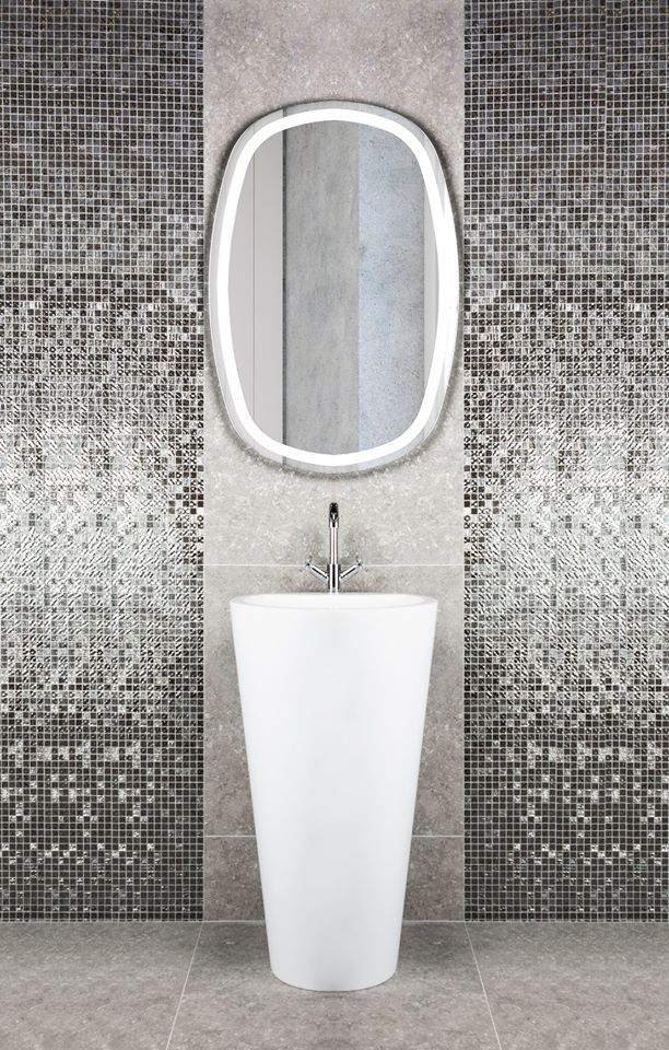 Sanipex_Group's tweet photo. Add some #sophisticated #shine to your #bathroom with a #metallic #mosaic #wall. Complement with #chrome #accessories and an #illuminated #mirror to #complete the look!
.
.
#bagnodesign #sanipexgroup #metallicbathroom #tiles  #basinmixer #mixer #revolution #iconic #white #design https://t.co/cefcH2mE9l