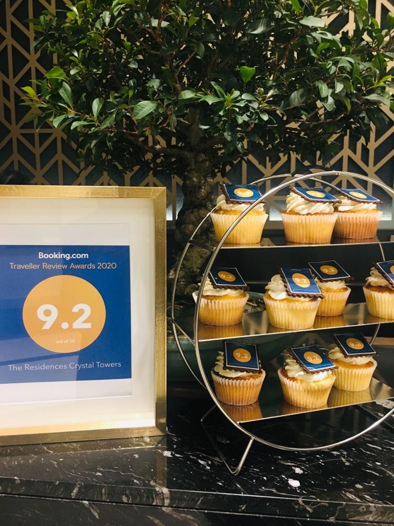 We celebrated our 9.2 out of 10 Traveller Review Awards rating on Friday <a href="/The_Residences/">The Residences Crystal Towers</a> 😊
