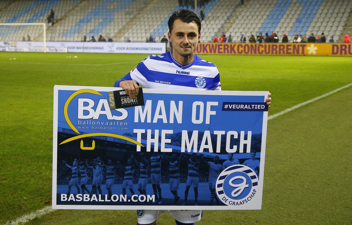 Daryl van Mieghem werd vrijdag verkozen tot <a href="/BASBallonvaart/">BAS Ballonvaart</a> Man of the Match 🥇

"We waren vanaf het begin de bovenliggende partij en creëerden voldoende kansen" 💬

#GRAmvv 🔵⚪

degraafschap.nl/nieuws/bas-bal…