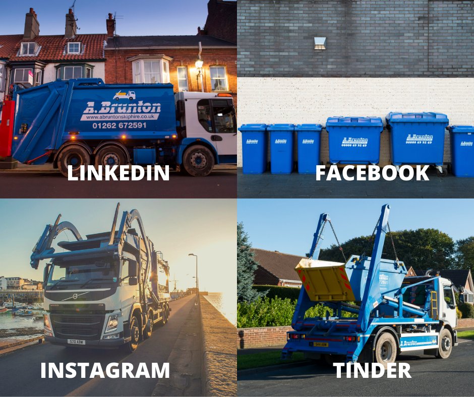BruntonWaste's tweet photo. Get a 'Waste Company' who can do it all! 😉

♻️Wheelie Bins
♻️Skips
♻️Roll On/Off Containers
♻️Front End Loaders
♻️Scrap Metal
♻️Recycling

01262 672591
info@abruntonskiphire.co.uk

#socialchallenge #abruntonwaste #skips #wheeliebins #recycling #eastyorkshire #northyorkshire https://t.co/w3Jgtoojmm