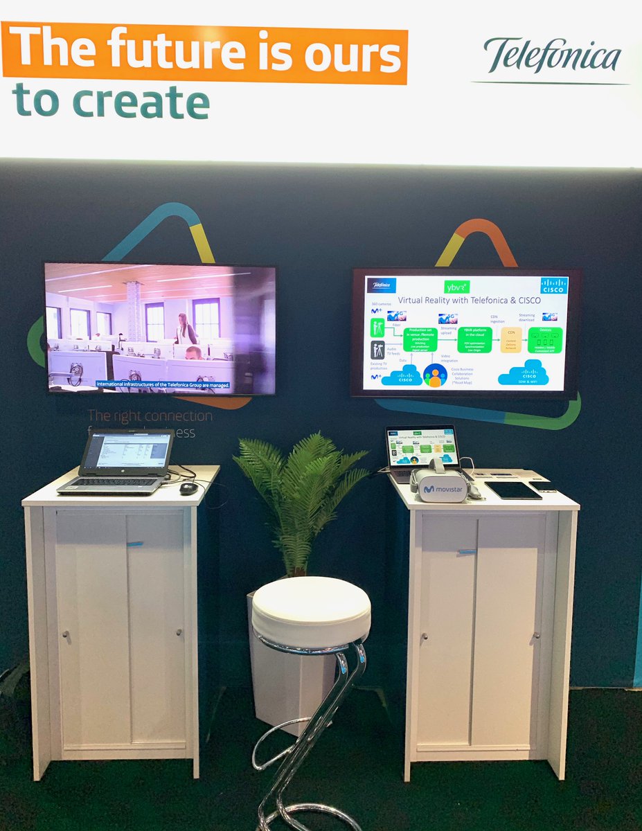 YBVR360's tweet photo. The future is ours...are you ready? Please, visit the Telefonica booth at the Cisco Live, from Monday to Thursday. You will understand how Telefonica and Cisco make Virtual Reality possible. https://t.co/biDpVVnlYV
