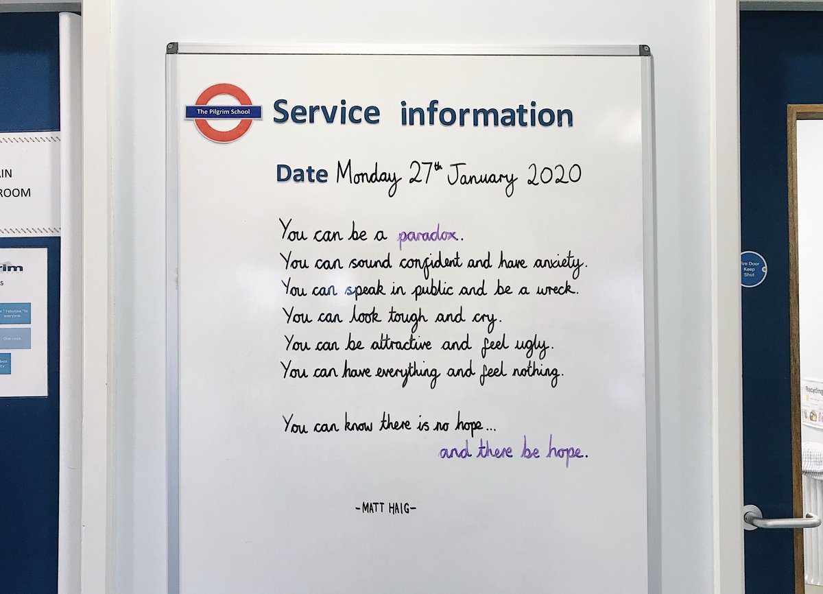 PilgrimLincs's tweet photo. There is always hope #MondayMotivation @matthaig1 #educhat #serviceinformation #positivepilgrim https://t.co/rfUFYJZGUR