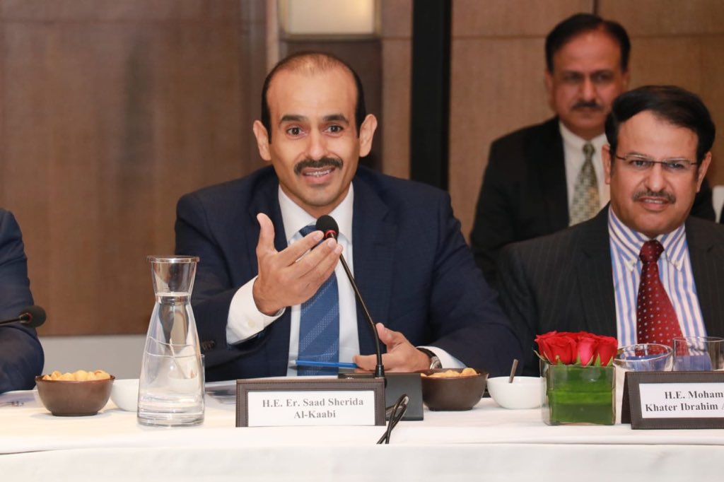 dpradhanbjp's tweet photo. Qatar has been a long standing energy partner for India, with hydrocarbons accounting over 75% of all our bilateral trade.

H.E. Al-Kaabi and I, discussed to further enhance India-Qatar relationship and explored ways to strengthen our valued partnership in strategic areas. https://t.co/dJ4rk21vr9