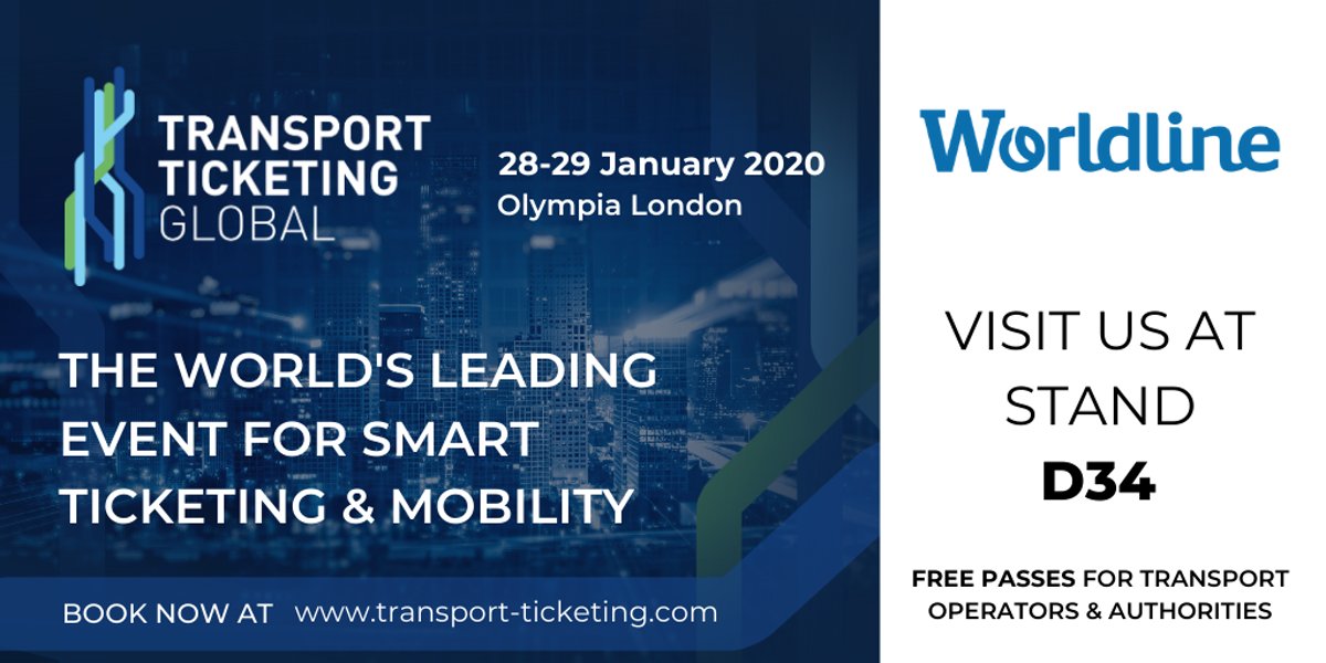 WorldlineUKI's tweet photo. We are all ready for the @Trans_Ticketing Global 2020 event tomorrow. Make sure you come along and say “Hi” at our stand.
Get a demo on Tap2Use and see how this product will impact and improve the transport ticketing industry.
#TTGlobal20 #Ticketing #Tap2Use #transport https://t.co/tJlaHuKuyv