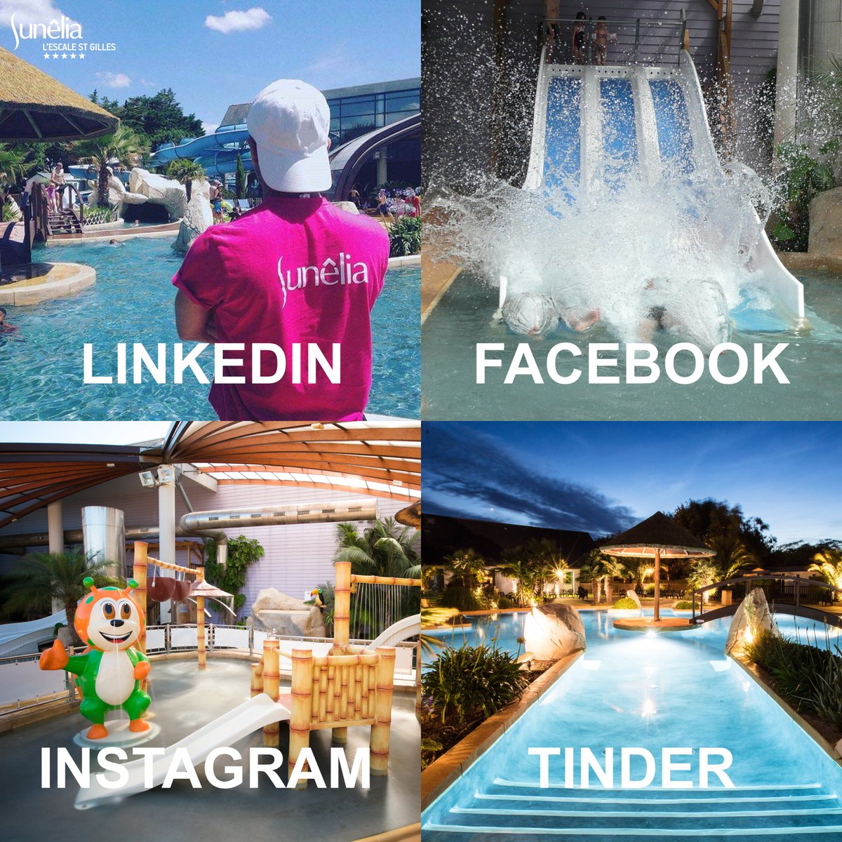 EscaleStGilles's tweet photo. Le #dollypartonchallenge en mode @EscaleStGilles ça donne ça 😂
📸 @instagram 💕 @tinder ✌🏼 @facebook 📁 @linkedin
#sunelia #besunelia #pointestgilles #escalestgilles #benodet #bebenodet #bretagne #finistere #parcaquatique #camping #camping5etoiles #piscine #emojibzh #GwennHaDu https://t.co/Q2aAh6Onxe