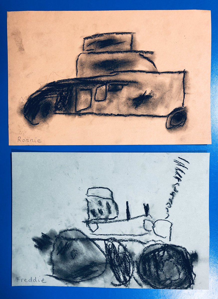 BGS_LowerSch's tweet photo. Year 1 children made super observational drawings of toys using charcoal. #BGS_art #BGS_year1 #BGS_humanities https://t.co/4iAiApK7au
