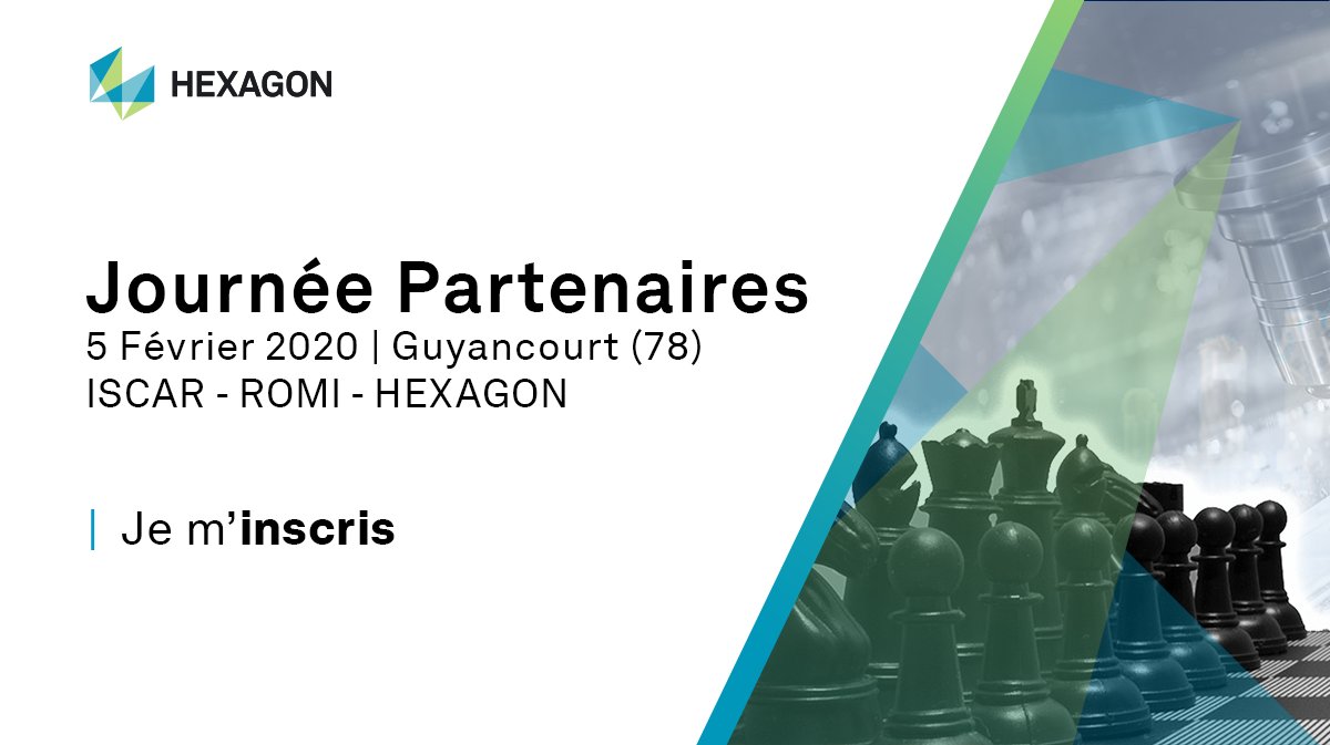[Journée Partenaires]
Création des parcours outils efficaces et fiables grâce à EDGECAM

Je m'inscris 👉 hxgn.biz/30ESBex

#MakeitSmarter #ISCAR #ROMI #HexagonProductionSoftware