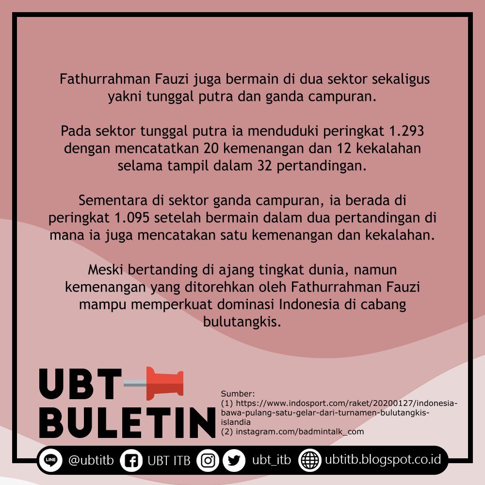 Unit BuluTangkis ITB tweet media