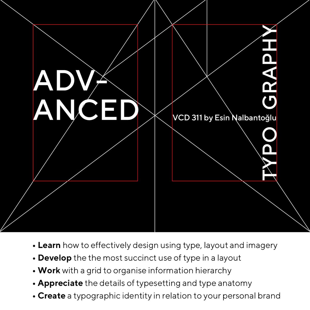Vcd 311/ Elective Course by Esin Nalbantoğlu <a href="/khasgrid/">Grid</a> <a href="/khasedutr/">Kadir Has Üniversitesi</a> <a href="/Khasiletisim/">KHas İletişim Fakültesi</a> #vcd #typography #tipografi #görseliletişimtasarım