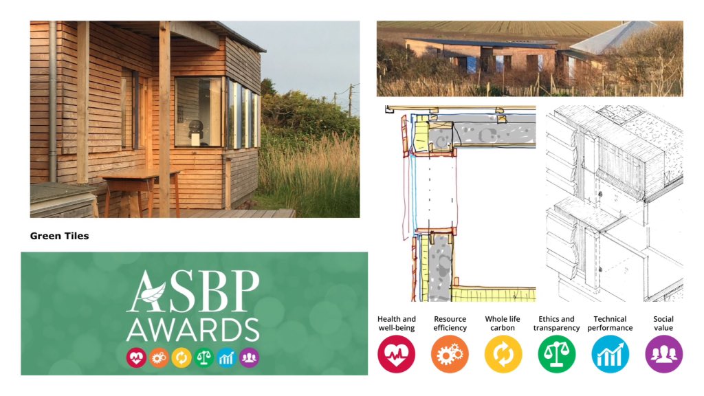 asbp_uk's tweet image. Is Green Tiles your favourite #ASBPawards finalist? A small, timber-framed building designed and self-built by architect Colin Rice, using reused or upcycled materials where possible.
Check it out against #6PillarsOfSustainableConstruction.
asbp.org.uk/asbp-news/awar…