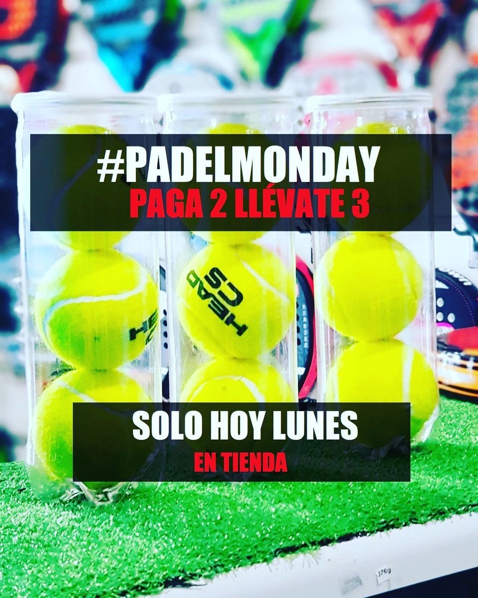 TomaPadel's tweet photo. π₯ #padelmonday π₯
β
Paga 2 y llΓ©vate 3 π€©
π SOLO HOY LUNES en TIENDA!!
βοΈ Puedes llamarnos o escribirnos HOY y RESERVARLO para aprovechar el π₯#padelmonday y recogerlas cuando PUEDAS en la tienda π
#tomapadel #padel #padelfuengirola #MIJAS #FUENGIROLA #malaga #headcs https://t.co/olI41JtGGe