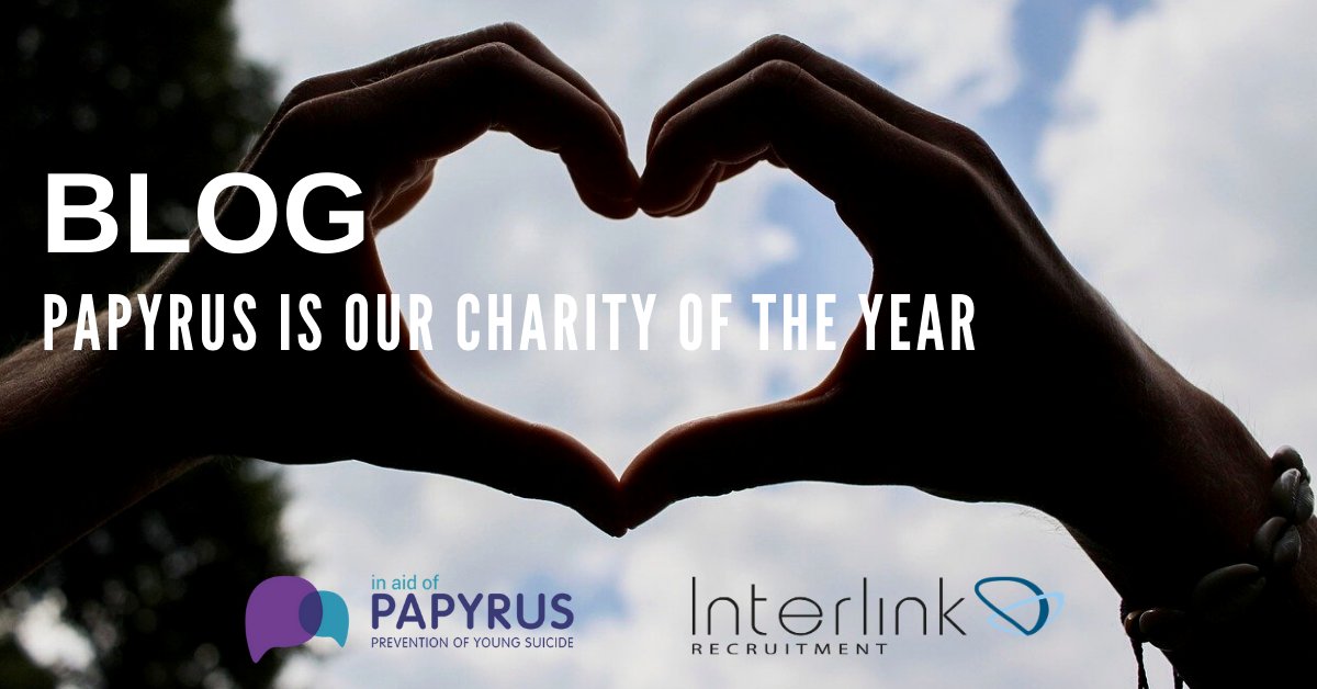 InterlinkR's tweet photo. We selected PAPYRUS Prevention of Young Suicide as our 2020 Charity of the Year. Head to our blog to find out more about PAPYRUS & why we chose to raise money for them - https://t.co/gd4IT95ZAi
#suicideprevention #legalrecruitment #teaminterlink https://t.co/ObMfq97x8o