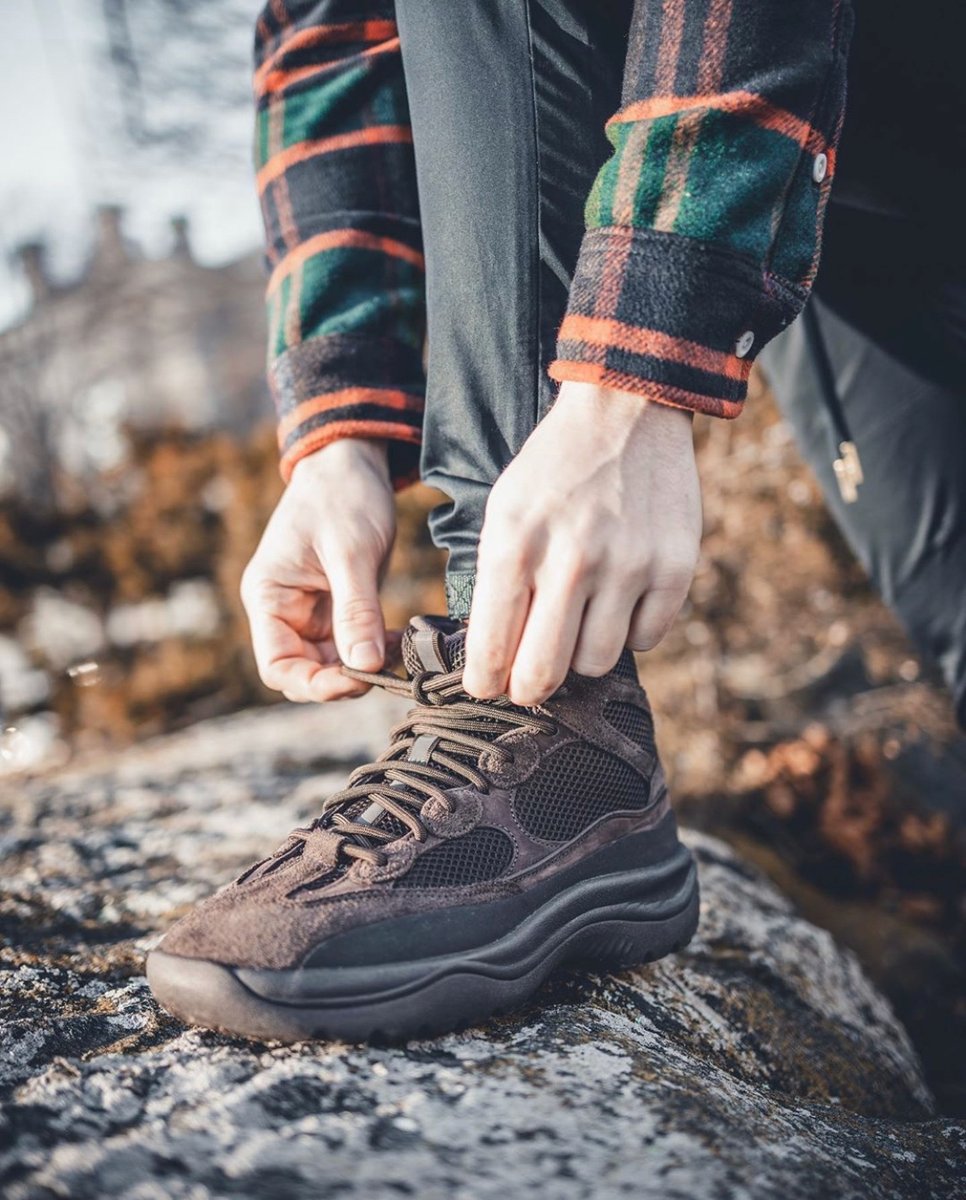 yeezy desert boot on feet