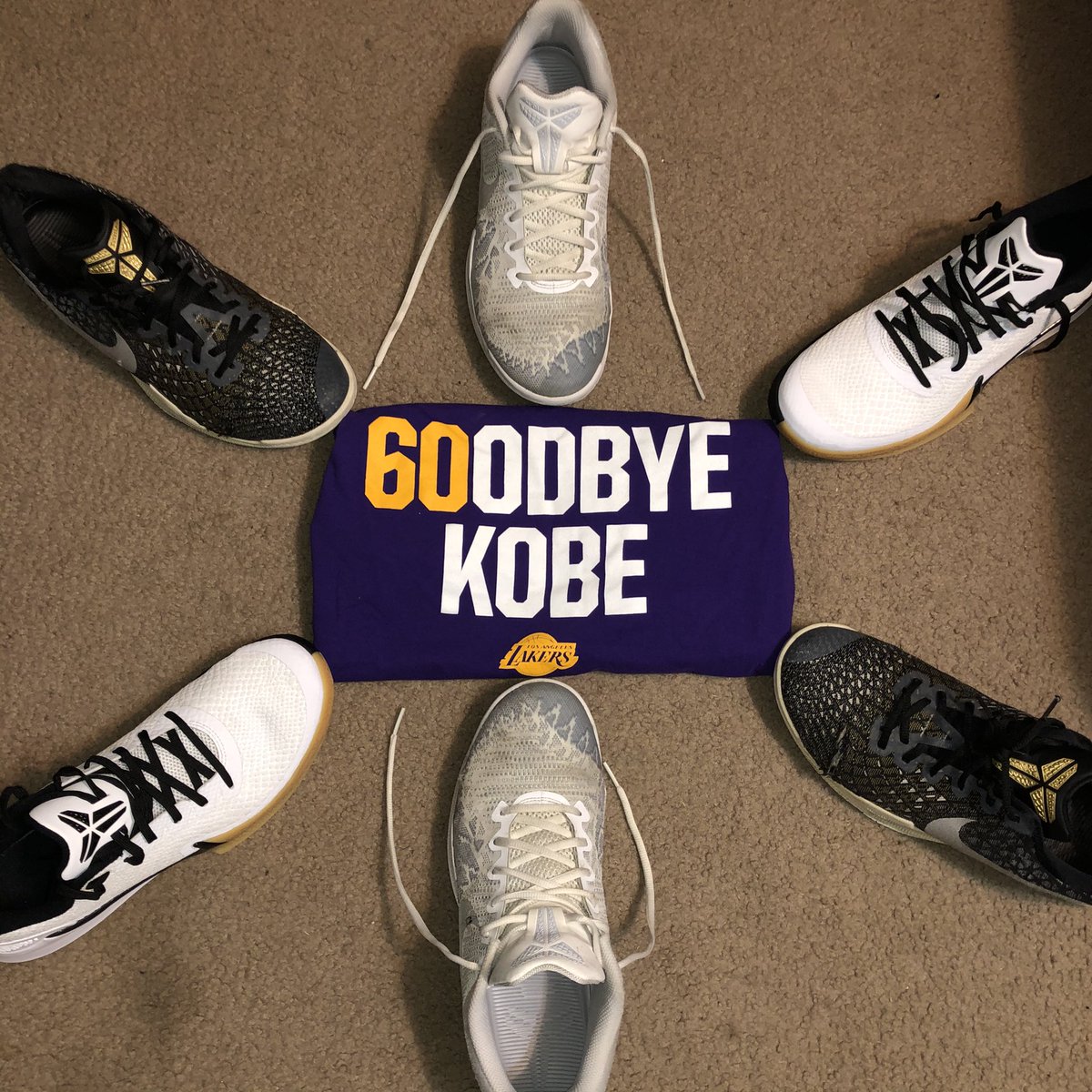 I’ve laced up a pair of Kobe’s almost everyday for the last 8 years. I can’t wait to keep lacing em up and keep putting in work just like the Mamba would. #RIPBeanBryant
