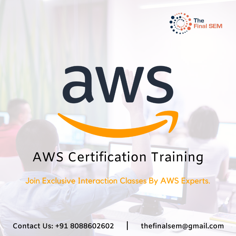thefinalsem's tweet photo. Join Exclusive Interaction Classes By AWS Experts and Get AWS Certified Solutions Architect. Enroll Today! For more info visit https://t.co/58cpiMhwQJ

#AWS #CloudComputing #amazonwebservices #Bangalore https://t.co/9gknhoxThY