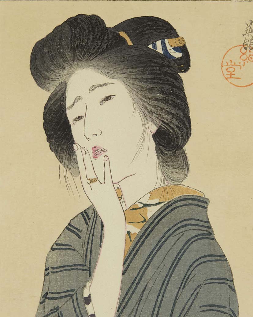 浮世絵画家・鰭崎英朋の描く女性はとても妖艶だし切なげな表情が美しい
