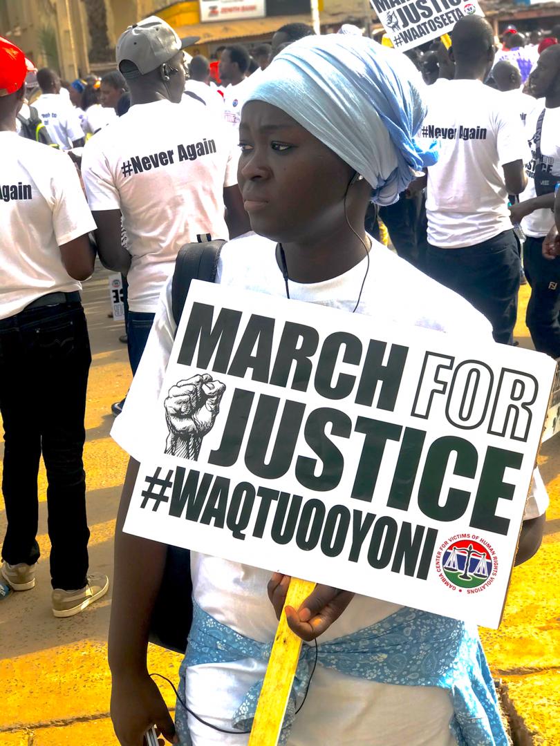AfricansRising's tweet photo. #Gambian are demanding for justice for the atrocities committed in the reign of Yahya Jammeh! The government must work with the international community to bring him to justice. 

#FreeKebbaJammeh 
#3YearJotnaMovement
#AfricansRising https://t.co/vL22Csv6L9