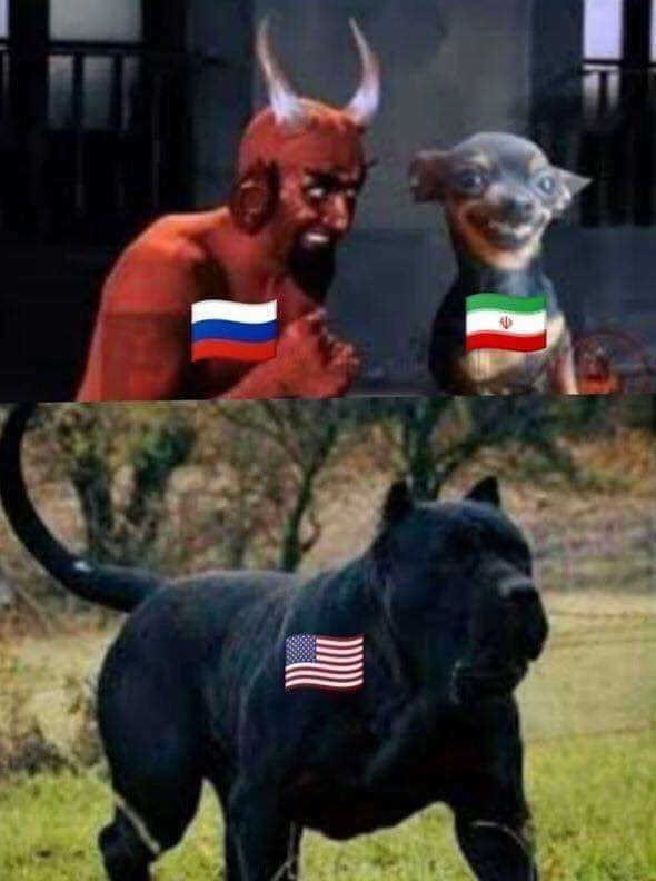 AlphastormRX's tweet photo. @realDonaldTrump iran Vs United States 🇺🇸 No Chance! 🤣😂 #IranVSAmerica #usavsiran #USA #USArmy https://t.co/mzNHaXNFjJ