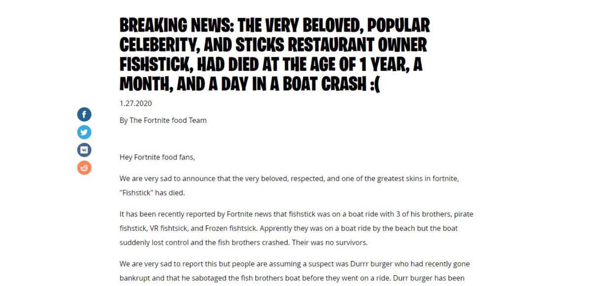 ITalkTomato's tweet photo. #RIPFishstick https://t.co/fol6caJXor