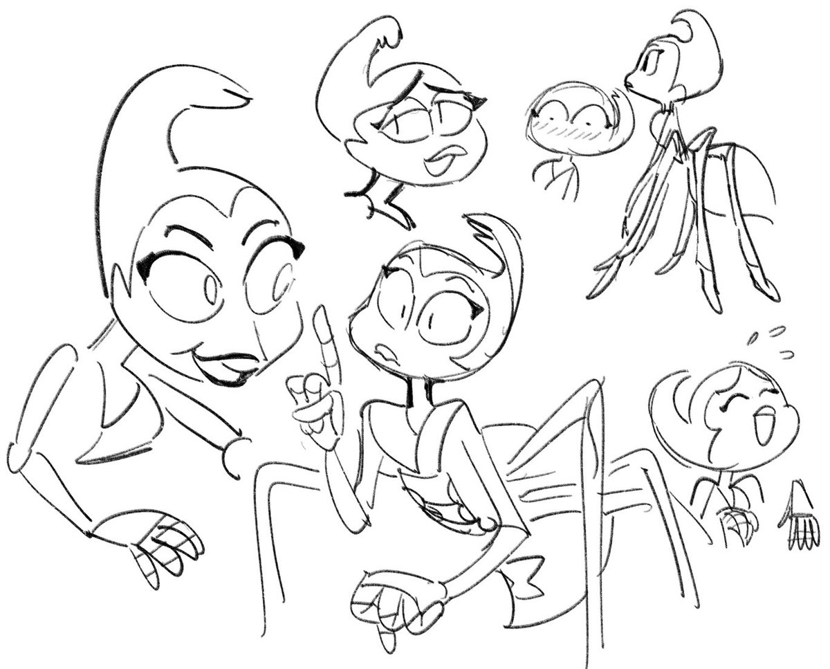 The reasoning behind drawing this is complicated but the short answer is spiders lesbians 